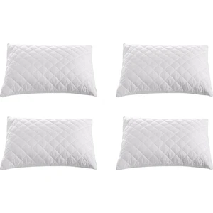 Inter Z Tela Yüzeyli Kapitone Desenli Yastık Alezi, Yastık Koruyucu, 50 x 70 Cm, 4 Adet