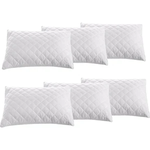 Inter Z Tela Yüzey Kapitone Desenli Yastık Alezi, Yastık Koruyucu, 50 x 70 Cm, 6 Adet