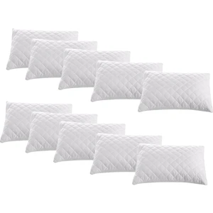 Inter Z Tela Yüzey Kapitone Desenli Yastık Alezi, Yastık Koruyucu, 50 x 70 Cm, 10 Adet