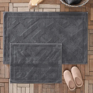 Bedding Milo Banyo Paspası Seti - Antrasit