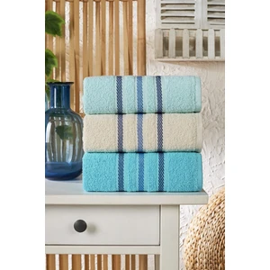 Lia Soft  Bordürü Serisi 3'lü Havlu Seti 50X85 cm