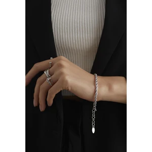 New Obsessions Vintage Altın Kaplama Burgu Zincir Bileklik