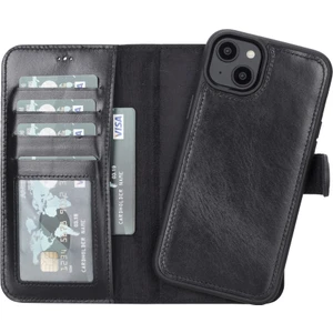 Apple iPhone 14 Plus Uyumlu Deri Cüzdanlı Kılıf Mwwn Rst1 Siyah