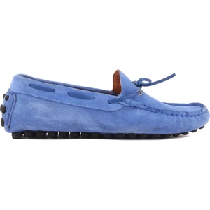 - Mavi Süet Erkek Loafer