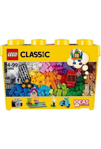 LEGO Classic Büyük Boy Yaratıcı Parçalar Yapım Kutusu 10698 - Yaratıcı Çocuklar için Oyuncak Yapım Seti (790 Parça)