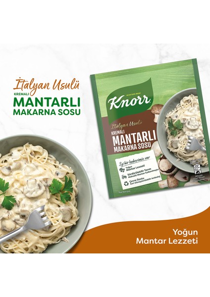 Makarna Sosu İtalyan Usulü Kremalı Mantarlı  52 g