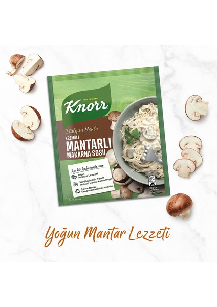 Makarna Sosu İtalyan Usulü Kremalı Mantarlı  52 g