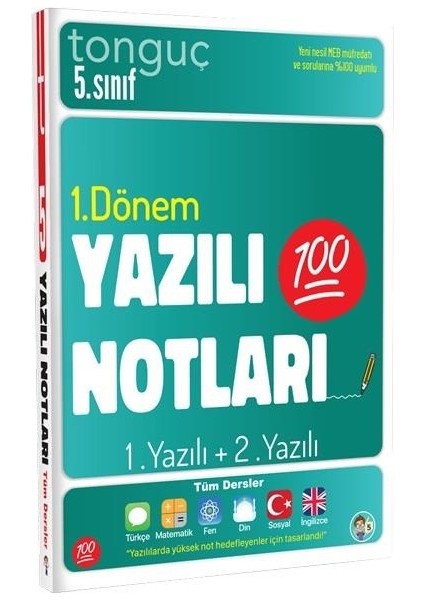 5. Sınıf Yazılı Notları 1. Dönem 1 ve 2. Yazılı