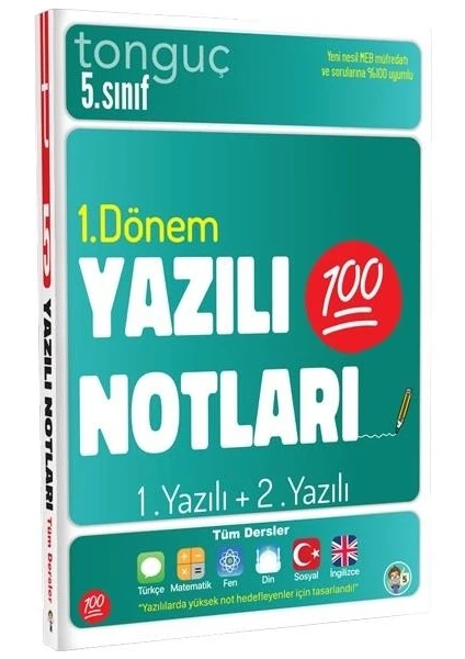 Tonguç Akademi 5. Sınıf Yazılı Notları 1. Dönem 1 ve 2. Yazılı