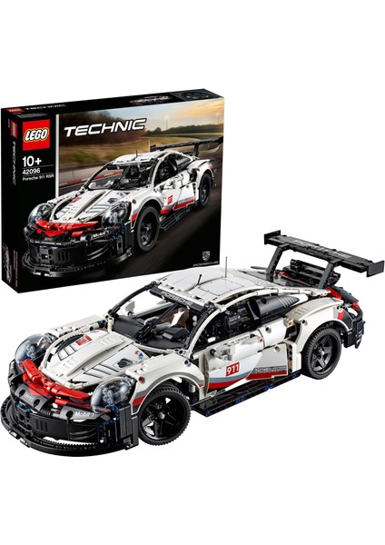 Technic 42096 Porsche 911 RSR Yapım Kiti (1580 Parça) - Çocuk ve Yetişkin için Koleksiyonluk Oyuncak Araba