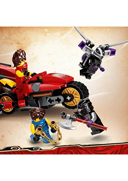 NINJAGO® Legacy X-1 Ninja Turbo Otomobili 71737  - Çocuklar için Ninja Motorsiklet Oyuncak Yapım Seti (599 Parça)