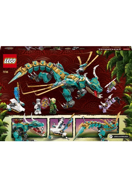 NINJAGO® Orman Ejderhası 71746 Yapım Seti; Hareketli Ejderha Oyuncağı ve NINJAGO Lloyd ve Zane'i İçeren Ninja Oyun Seti (506 Parça)