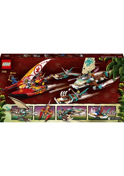 NINJAGO® Katamaran Deniz Savaşı 71748 Yapım Seti; Katamaran Oyuncakları İçeren Ninja Oyun Seti (780 Parça)