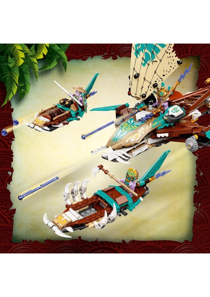 NINJAGO® Katamaran Deniz Savaşı 71748 Yapım Seti; Katamaran Oyuncakları İçeren Ninja Oyun Seti (780 Parça)