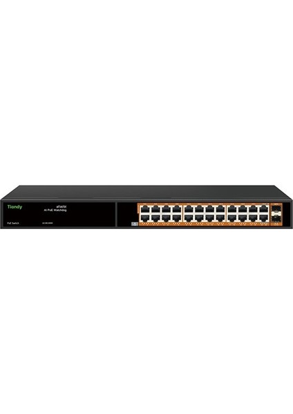 PS-1024G-2SFP 24 Port Poe 2 Port Sfp Yönetilmeyen Aı Full Gigabit Poe Switch