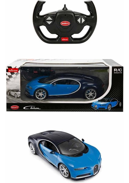 1:14 Bugatti Chiron Uzaktan Kumandalı Işıklı Araba - Mavi-Siyah modelleri
