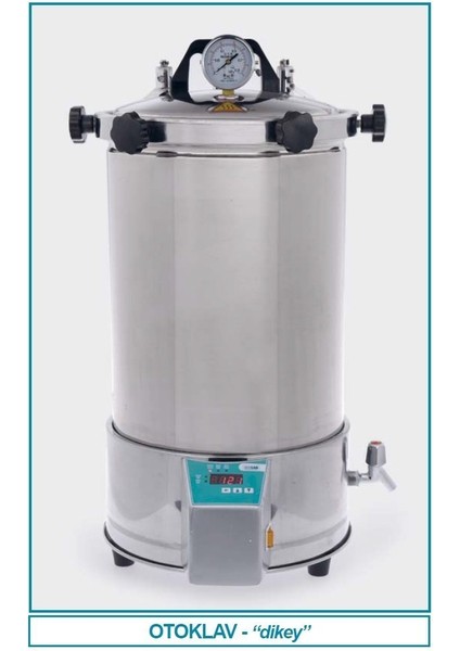 601.02.024 Otoklav - Dik Tip - 24 Lt (1 Adet)