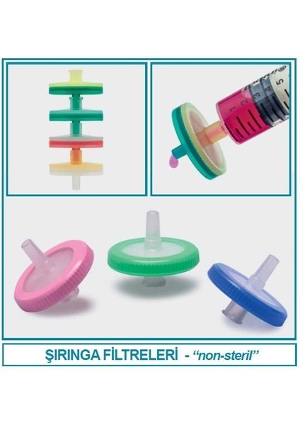 094.01.008 Şırınga Filtre - Kromotografi Için - Isolab - Pes - 45/25 - Beyaz (100 Adet)