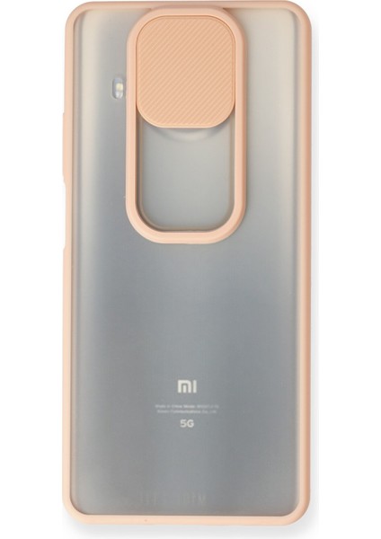 Xiaomi Mi 10T Lite Kılıf Palm Buzlu Kamera Sürgülü Silikon - Pembe 300099