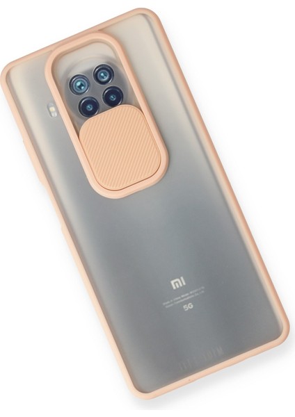 Xiaomi Mi 10T Lite Kılıf Palm Buzlu Kamera Sürgülü Silikon - Pembe 300099