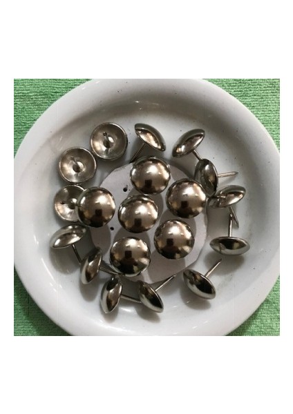 Kabara Raptiye Krom Renk 21MM Kabara Raptiye Çivisi 20 Adet