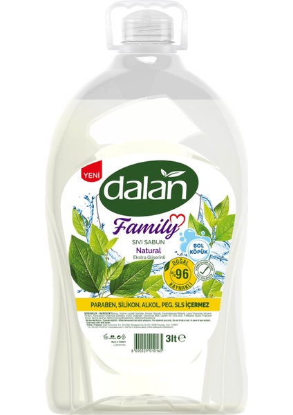 Family Sıvı Sabun Natural 3 Lt