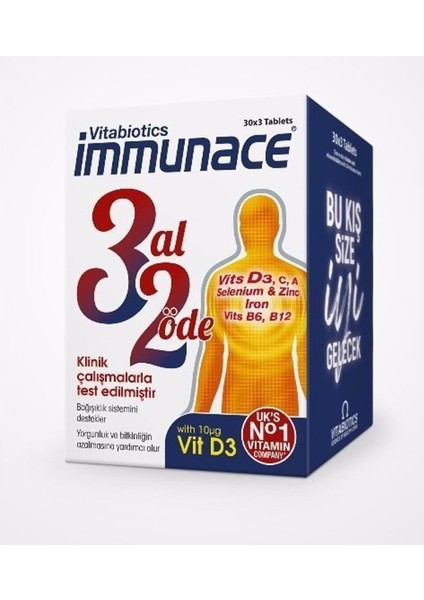 biotics Immunace 30 Tablet 3 Al 2 Öde