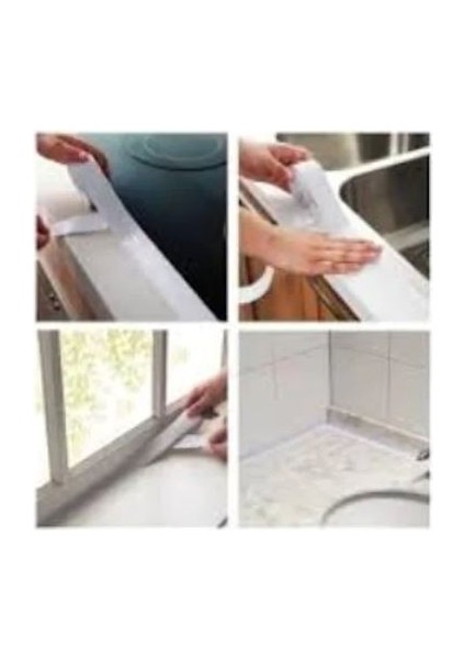Su Sızdırmaz Geçirmez Tamir Bant Lavabo Küvet Kenar Mutfak Banyo