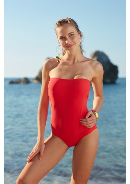 Soft Straplez Mayo Kırmızı 207144