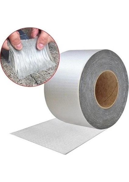 Tape Çatı Boru Çadır Pimaş Tamir Bandı Su Geçirmez Bant Çamur Bant Sızdırmaz Bant 5 cm x 10 M