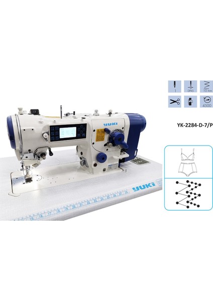 YK-2284 Zikzak Makinesi 10MM Atlar ve Diker