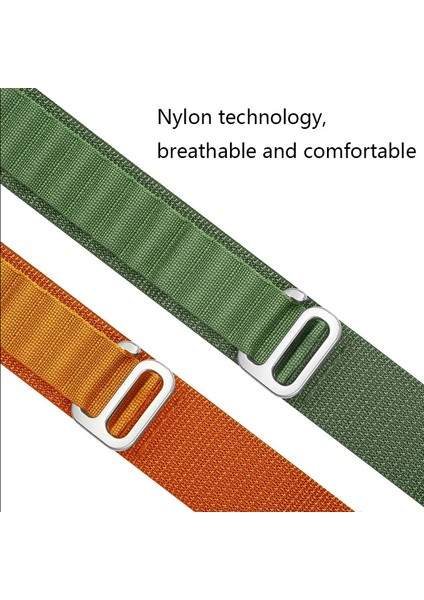 Amazfit Bip Kordon Ayarlanabilir Kademeli Naylon HS25 Turuncu