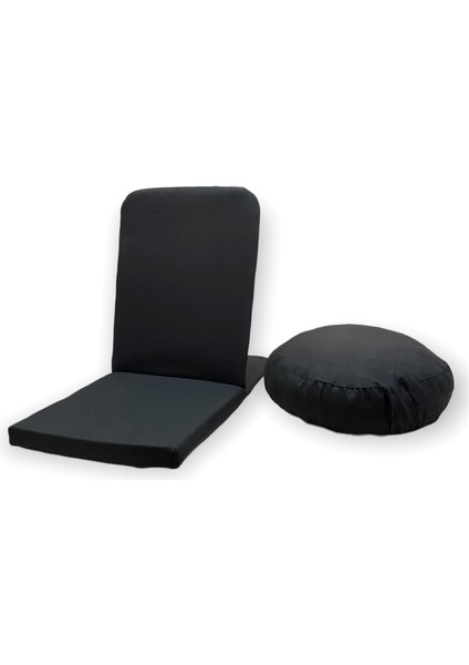 Meditasyon Sandalyesi (Backjack) & Meditasyon Minderi / Antibakteriyel Duck Kumaş - 2'li Set