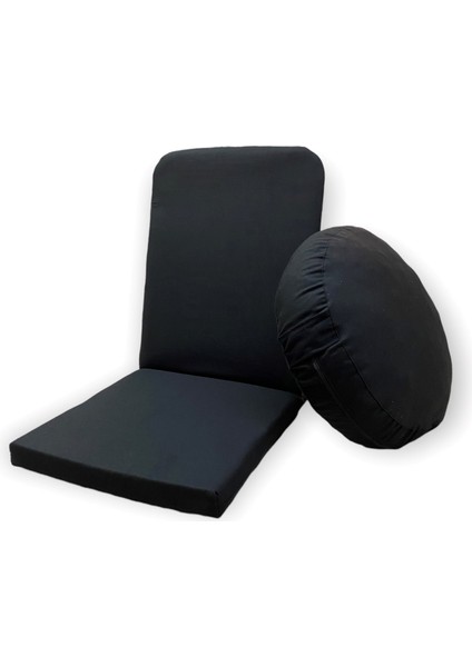 Meditasyon Sandalyesi (Backjack) & Meditasyon Minderi / Antibakteriyel Duck Kumaş - 2'li Set