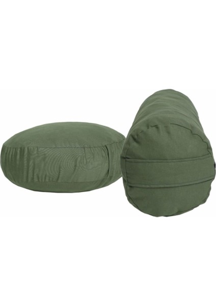 Meditasyon Minderi Silindir Yoga Bolster Minderi Ikili Set