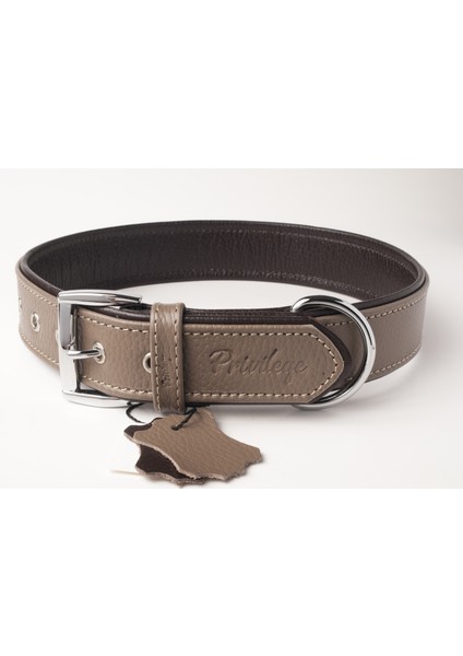 Flotter Hakiki Deri Köpek Boyun Tasması Xs Toprak Rengi Kahverengi 2,5X29-37 cm