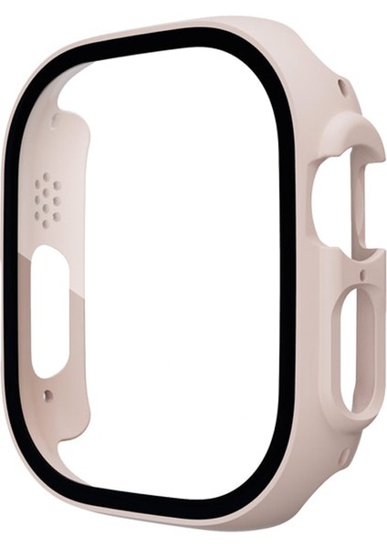 Apple Watch Ultra 49MM Ekran Koruyucu Full Glue Gard Renkli Bronz