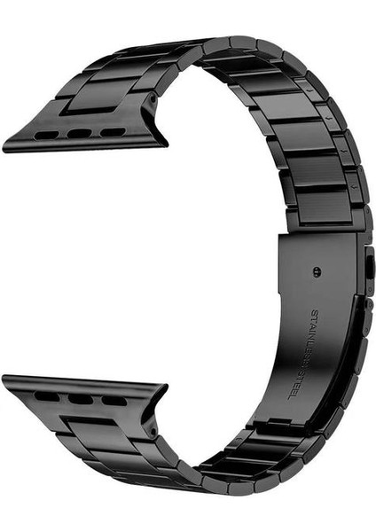 Apple Watch Lüks Metal 42/42/44/45/49 mm Paslanmaz Çelik Ayarlanabilir Pimli Kordon