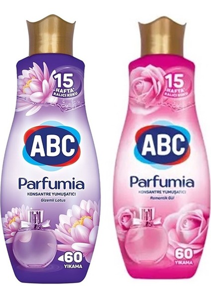 Abc Konsantre Yumuşatıcı 1440 ml Gizemli Lotus+Romantik Gül-2'li