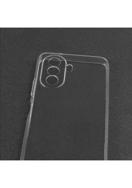 Huawei Nova Y70 Kılıf Süper Silikon Lüx Kamera Korumalı Şeffaf