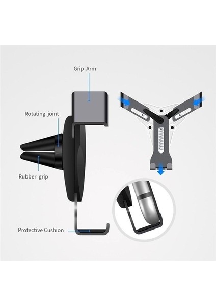 Araç Içi Havalandırmaya Takılan Gravity Telefon Tutucu Universal Telefon Tutucu fiyatları