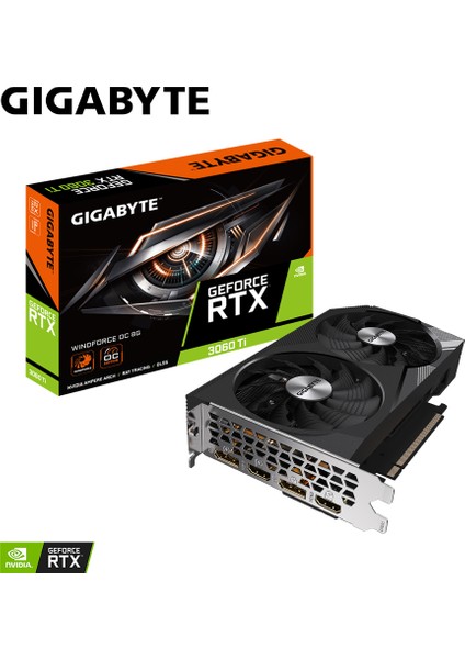 RTX 3060Ti Windforce OC 8GB GDDR6 256 Bit Nvidia Ekran Kartı GV-N306TWF2OC-8GD fırsatları