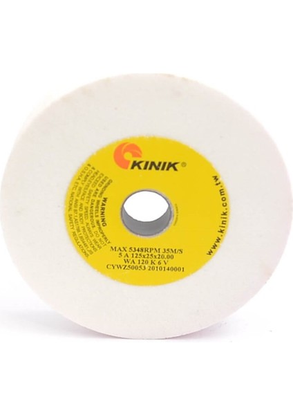 Hızar Makinesi Içi Çukur Bileme(Zımpara) Taşı 125X25X20-70X14