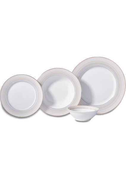 Perla Collection 60 Parça Yuvarlak Yemek Takımı