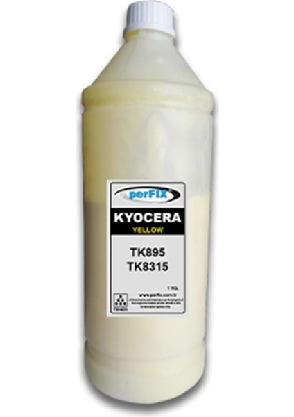 Rt Kyocera TK895 TK8315 Sarı Japon Toner Tozu 1kg