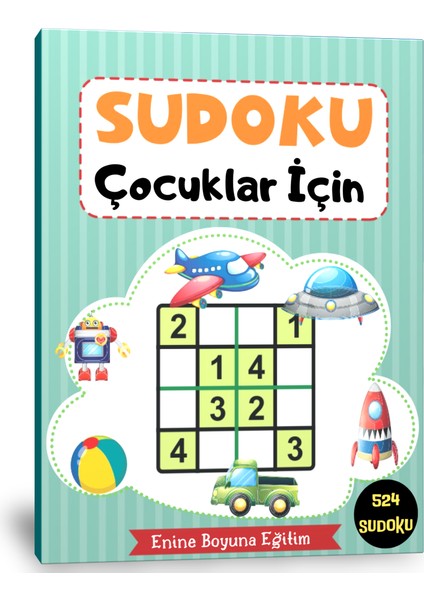 Çocuklar Için Sudoku (Rakamlı ve Şekilli) (Ciltli)