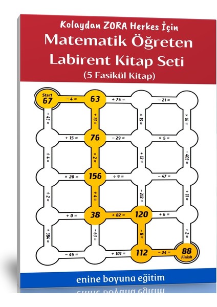 Enine Boyuna Eğitim Matematik Öğreten Labirent Kitap Seti (5 Fasikül Kitap)