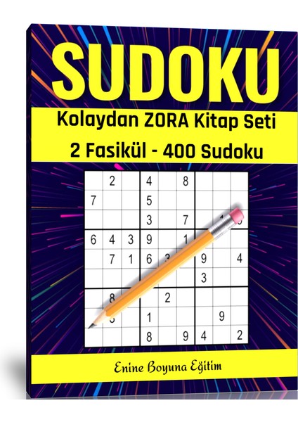 Kolaydan Zora Sudoku Kitap Seti (400 Sudoku) (Ciltli)
