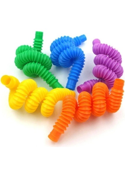 5'li Pop Tubee Eğitici Stres Giderici Finget Pop It 5 Renk