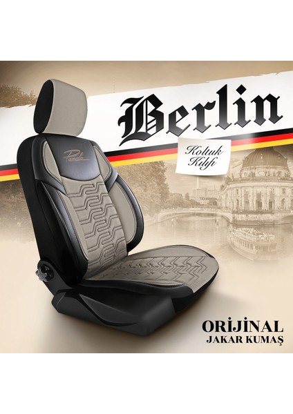 Panda Berlin Serisi Jakar Kumaş Oto Koltuk Kılıfı modelleri
